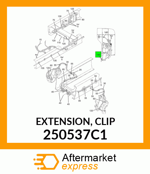 EXTENSION, CLIP 250537C1