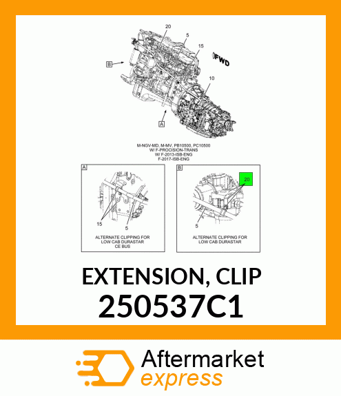 EXTENSION, CLIP 250537C1