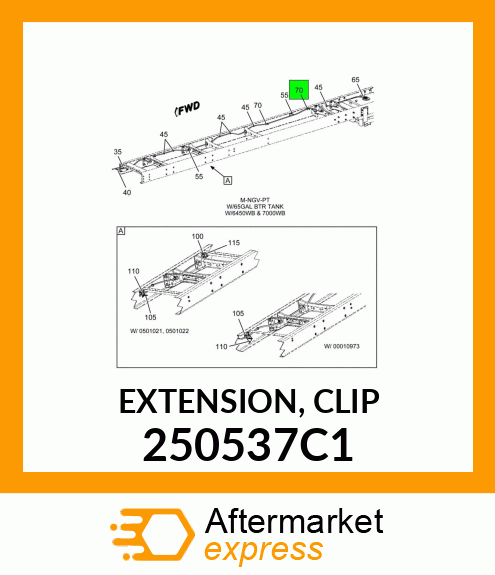 EXTENSION, CLIP 250537C1