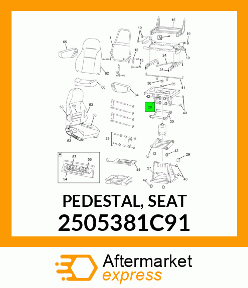 PEDESTAL, SEAT 2505381C91