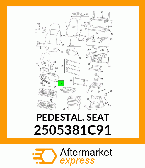 PEDESTAL, SEAT 2505381C91