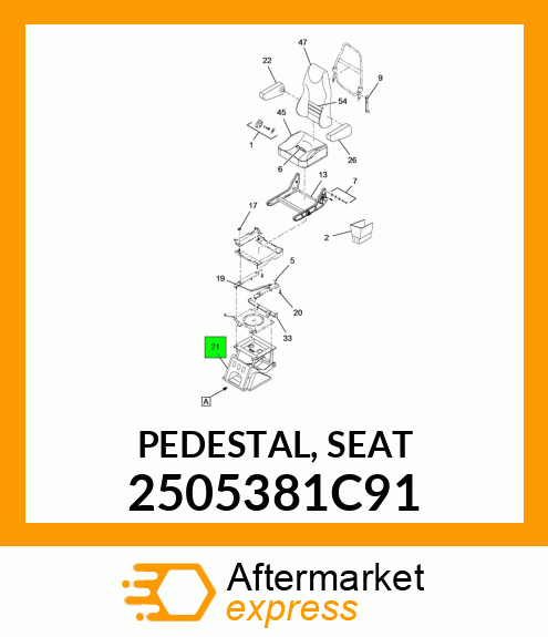 PEDESTAL, SEAT 2505381C91