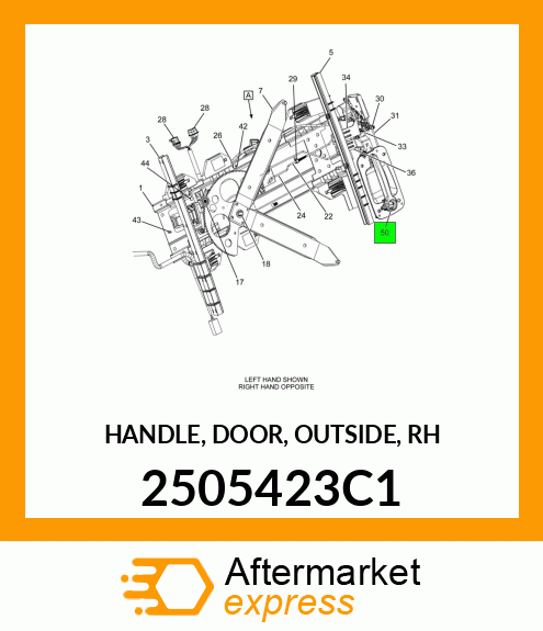 HANDLE, DOOR, OUTSIDE, RH 2505423C1