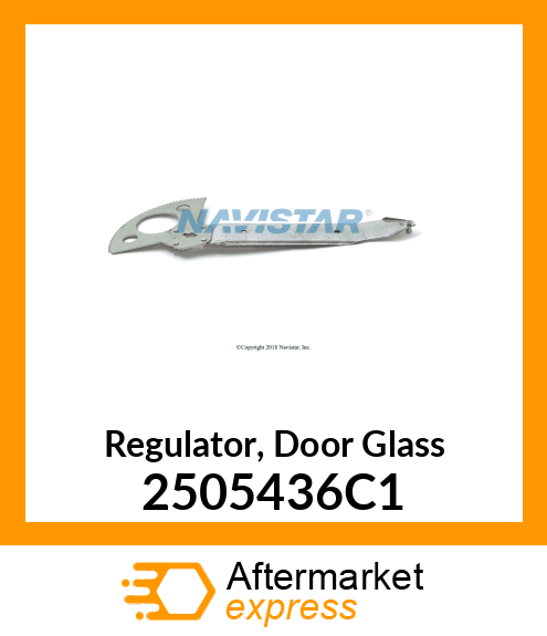 Regulator, Door Glass 2505436C1