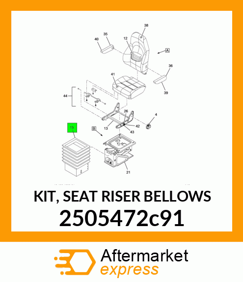 KIT, SEAT RISER BELLOWS 2505472c91