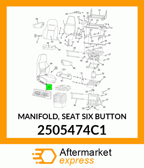 MANIFOLD, SEAT SIX BUTTON 2505474C1