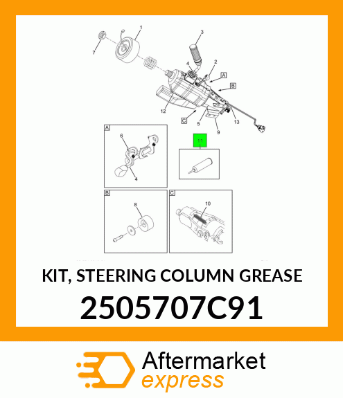 KIT, STEERING COLUMN GREASE 2505707C91