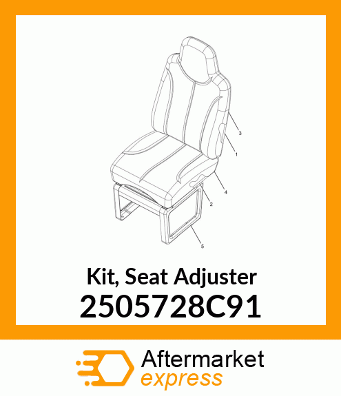 Kit, Seat Adjuster 2505728C91