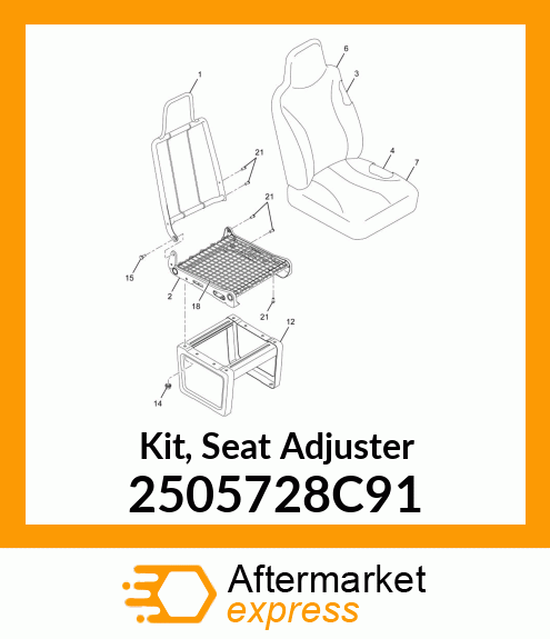 Kit, Seat Adjuster 2505728C91