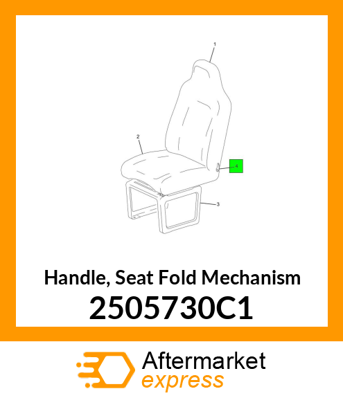 Handle, Seat Fold Mechanism 2505730C1