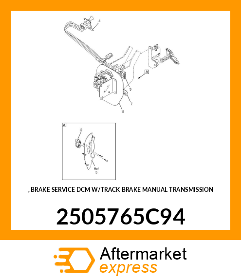 , BRAKE SERVICE DCM W/TRACK BRAKE MANUAL TRANSMISSION 2505765C94