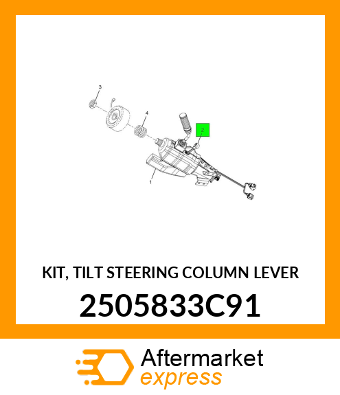 KIT, TILT STEERING COLUMN LEVER 2505833C91