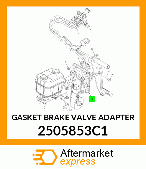 GASKET BRAKE VALVE ADAPTER 2505853C1