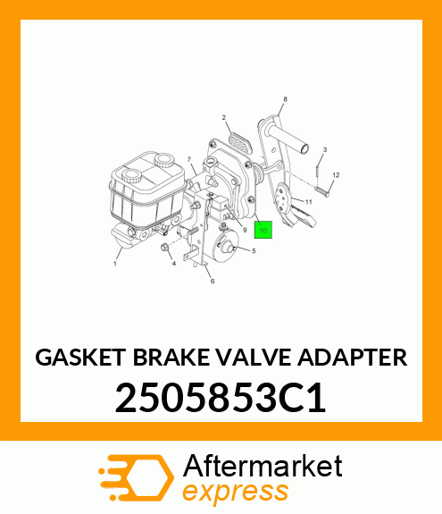 GASKET BRAKE VALVE ADAPTER 2505853C1