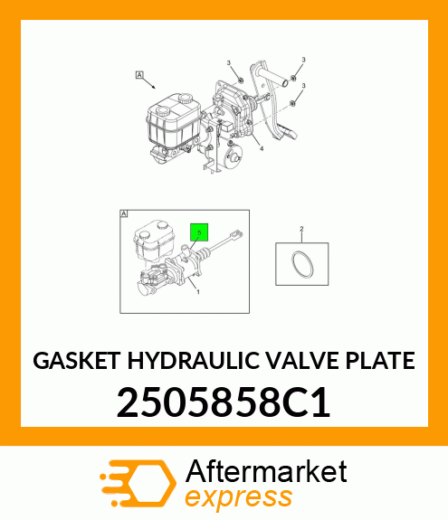 GASKET HYDRAULIC VALVE PLATE 2505858C1