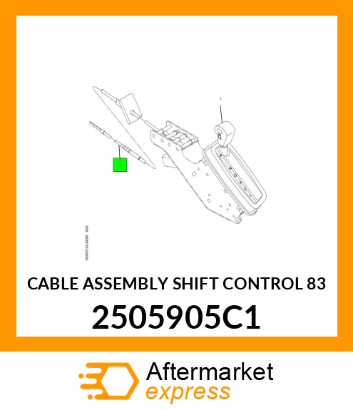 CABLE ASSEMBLY SHIFT CONTROL 83" 2505905C1