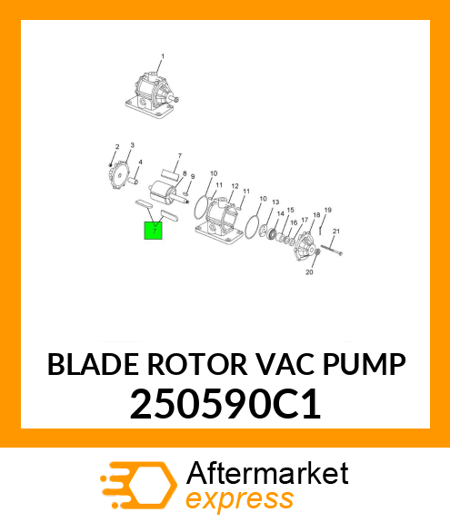 BLADE ROTOR VAC PUMP 250590C1