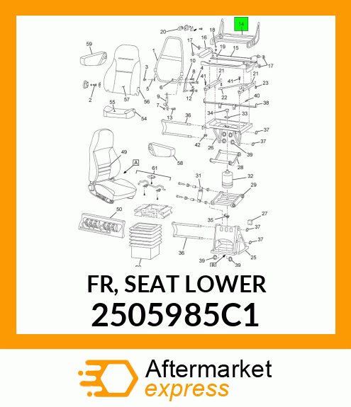 FR, SEAT LOWER 2505985C1