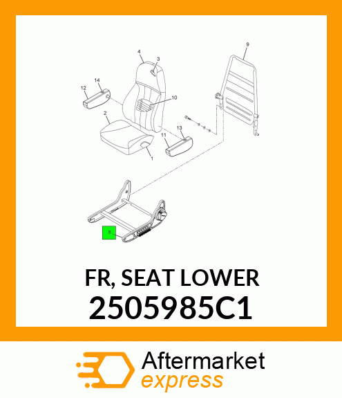 FR, SEAT LOWER 2505985C1