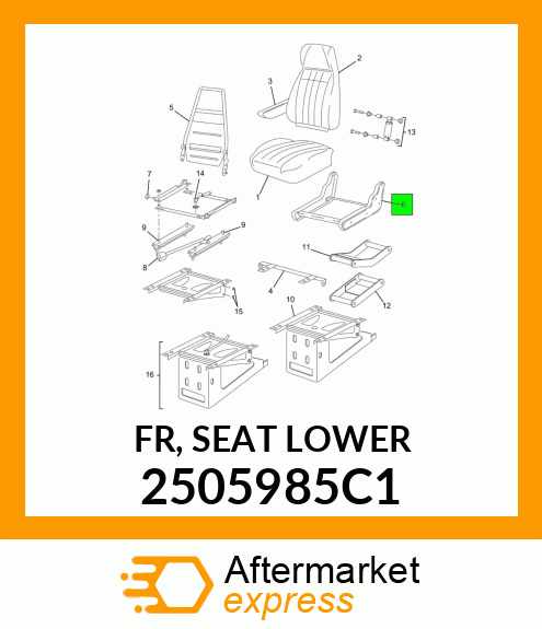 FR, SEAT LOWER 2505985C1