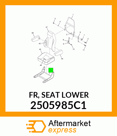 FR, SEAT LOWER 2505985C1