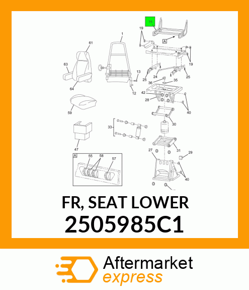 FR, SEAT LOWER 2505985C1