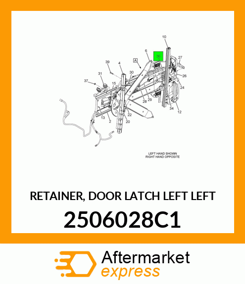 RETAINER, DOOR LATCH LEFT LEFT 2506028C1