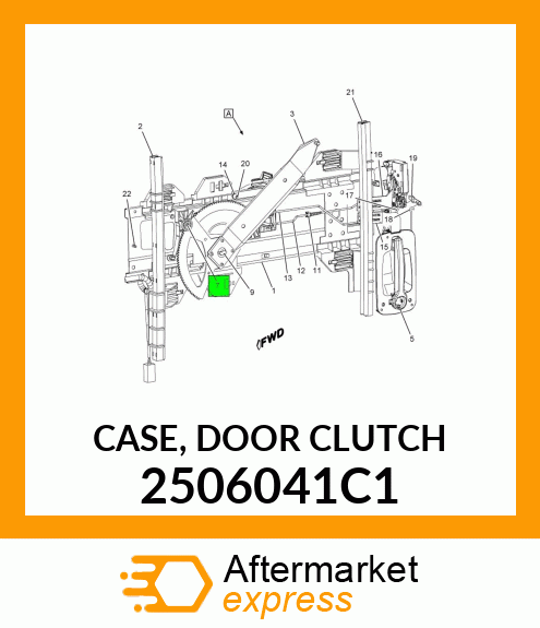 CASE, DOOR CLUTCH 2506041C1