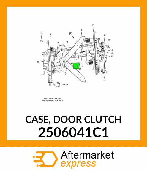 CASE, DOOR CLUTCH 2506041C1