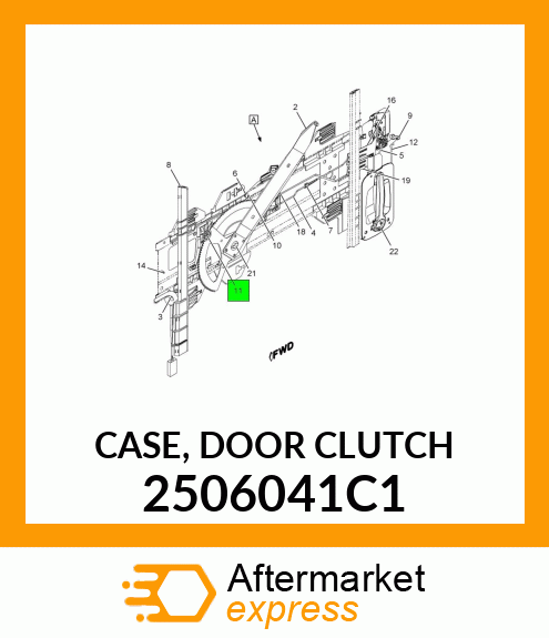 CASE, DOOR CLUTCH 2506041C1