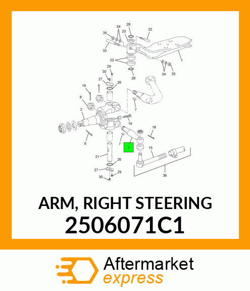 ARM, RIGHT STEERING 2506071C1