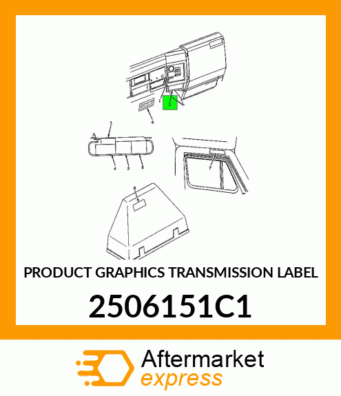 PRODUCT GRAPHICS TRANSMISSION LABEL 2506151C1