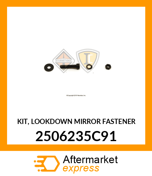 KIT, LOOKDOWN MIRROR FASTENER 2506235C91