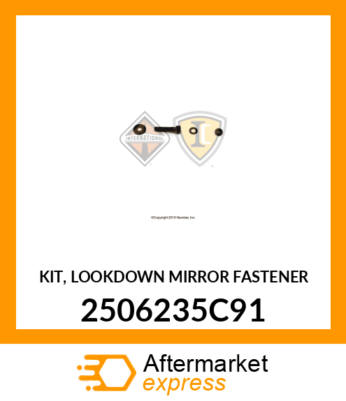 KIT, LOOKDOWN MIRROR FASTENER 2506235C91