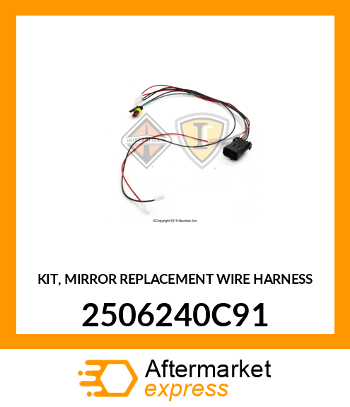 KIT, MIRROR REPLACEMENT WIRE HARNESS 2506240C91