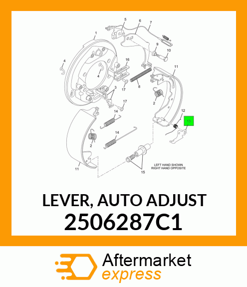 LEVER, AUTO ADJUST 2506287C1