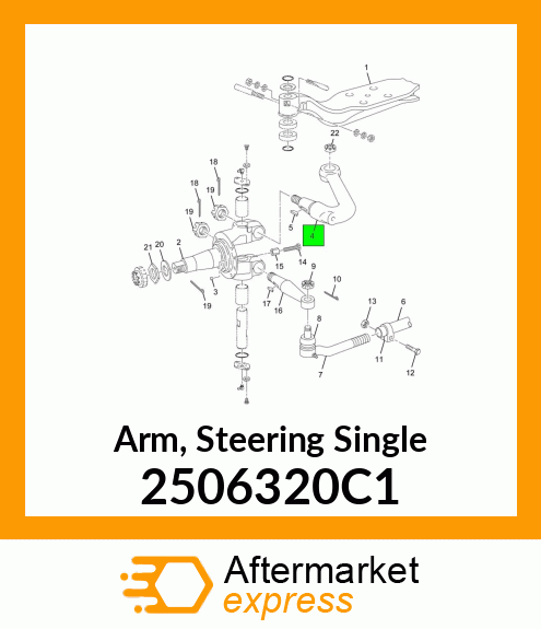 Arm, Steering Single 2506320C1