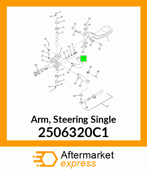 Arm, Steering Single 2506320C1