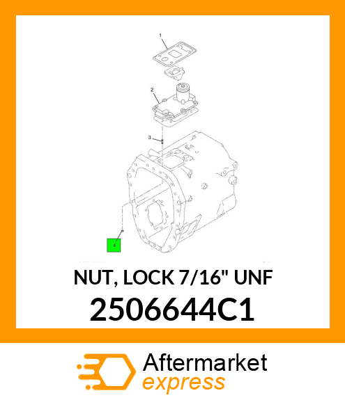 NUT, LOCK 7/16" UNF 2506644C1