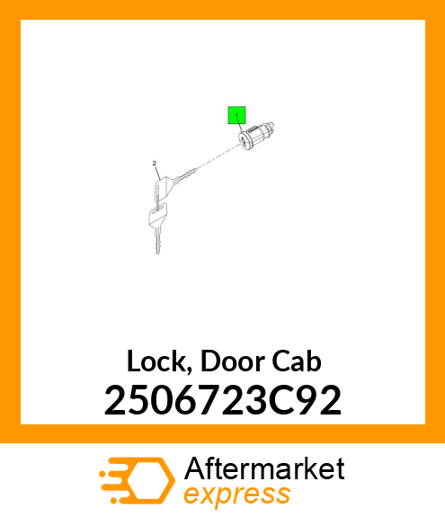 Lock, Door Cab 2506723C92