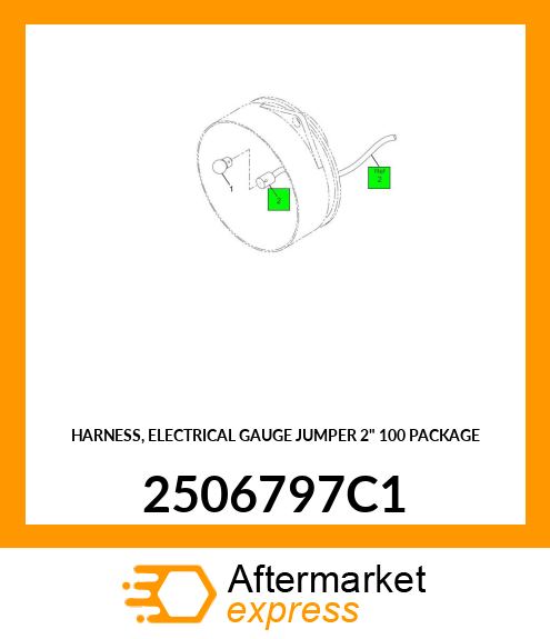 HARNESS, ELECTRICAL GAUGE JUMPER 2" 100 PACKAGE 2506797C1