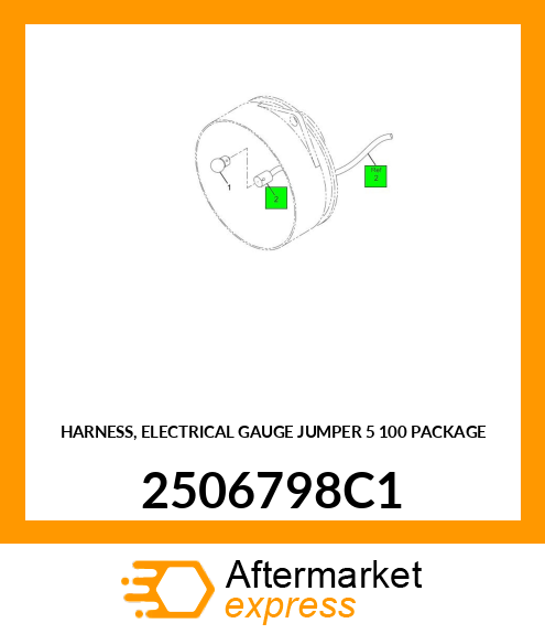 HARNESS, ELECTRICAL GAUGE JUMPER 5" 100 PACKAGE 2506798C1