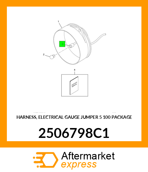 HARNESS, ELECTRICAL GAUGE JUMPER 5" 100 PACKAGE 2506798C1