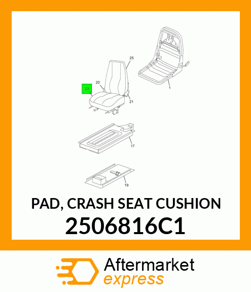 PAD, CRASH SEAT CUSHION 2506816C1