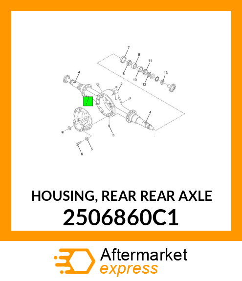 HOUSING, REAR REAR AXLE 2506860C1