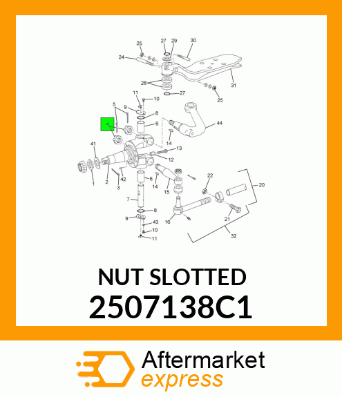 NUT SLOTTED 2507138C1