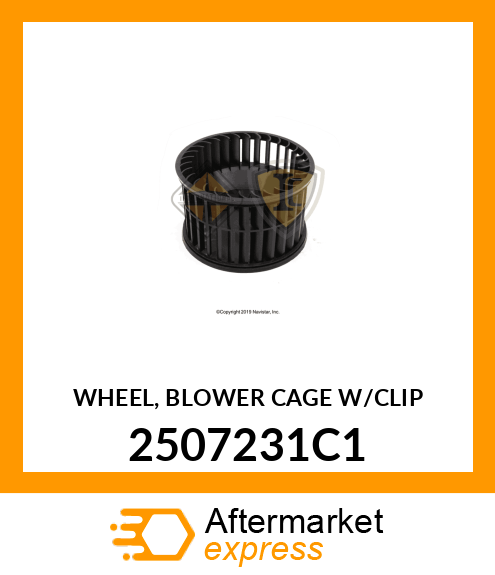 WHEEL, BLOWER CAGE W/CLIP 2507231C1