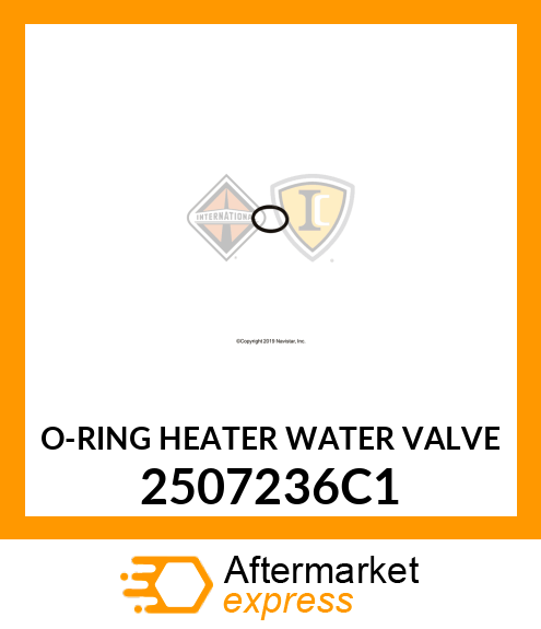 O-RING HEATER WATER VALVE 2507236C1