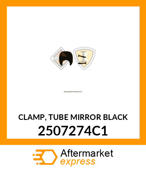 CLAMP, TUBE MIRROR BLACK 2507274C1