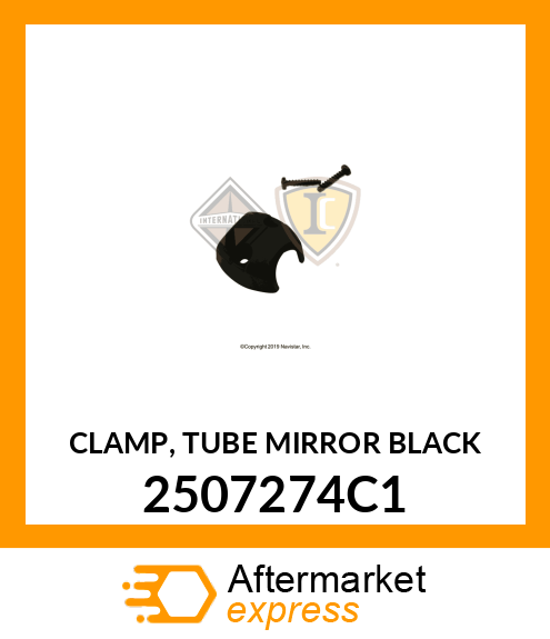 CLAMP, TUBE MIRROR BLACK 2507274C1